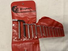 Incomplete Snap On C-154 14-piece Sae Hex-allen Wrench Set With Pouch Read