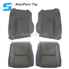 For 09-15 Toyota Tacoma Front Driver Passenger Bottom Top Seat Cover Gray