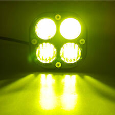 Pair 3 Inch Led Cube Pods Work Light Bar Spot Driving Fog Yellow Lamp Offroad