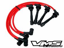 Vms Honda B16a B16a1 B16 Engine 10.2mm Racing Race Spark Plug Cables Wires Red