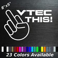 V Tech This Middle Finger Decal Sticker