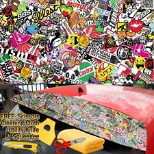 60 X 60 Jdm Illest Stickerbomb Graffiti Cartoon Vinyl Film Wrap Sticker Decal