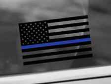 Thin Blue Line Police Support Back The Blue Car Decal Sticker