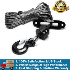 14 X 50 10000lbs Synthetic Winch Rope Cable Wsleevewinch Hook For Atv Utv