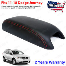 Fits 2011 2012 2013-2017 Dodge Journey Console Lid Armrest Vinyl Cover Red Line