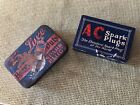 Old Lot Vintage Advertising Ac Spark Plug De Luxe Wards Spark Plug Tins Cans