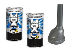 Bg Moa Advanced Formula Engine Oil Supplement 11 Oz. Pn115 With Funnel 2 Pack