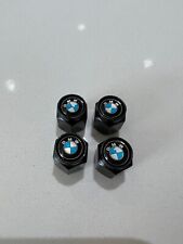 1 Set Of 4 Pieces Black Bmw Valve Stem Caps Us Same Day Fast Shipping