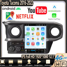 12.1 Gps Navigation Radio Stereo Recorder Tesla Style Ftoyota Tacoma 2016-2022