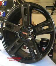 24 Chevy Silverado Carbon Style Wheels Gloss Black 33 Mt Tires Tahoe Yukon
