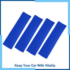 Universal Pack 4 Seat Belt Cover Shoulder Pad Strap Protector Blue