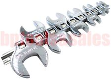 10pc 38 Dr. Metric Crowfoot Wrench Set W Snap-on Snap-off Storage Rail