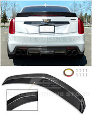 For 16-19 Cadillac Cts-v Carbon Fiber Package Rear Trunk Lid Wing Spoiler
