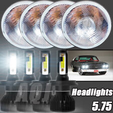 4pcs 5.75 5 34 Led Headlights Hilo Beam For Pontiac Gto Grand Prix Firebird