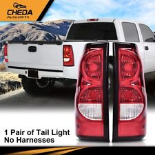 Fit For 2003-2006 Chevy Silverado Pickup Red Clear Tail Lights Replacement New