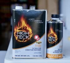 High Teck Matte Clear Coat Gallon Kit. Auto Flat Finish Clearcoat 77165
