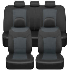 Turismo Gray Seat Covers For Cars Full Set Front Back Seat For Auto Truck Suv