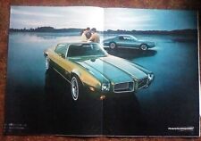 1970 Pontiac Firebird Trans Print Ad 20 X 13 Another Page 10.5 X 13.25