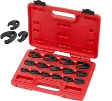 Dmni Crowfoot Wrench Set For 8 To 24mm -15 Piece Large Small Metric Wrench Set