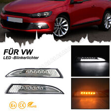 Led Front Indicator Stationary Light Indicator Clear Glass For Vw Scirocco 3 Iii 137 Year 08-14