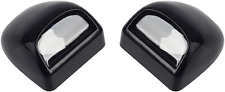 License Plate Lights Lamp Lens Black Housing Compatible With Silverado Sierra A