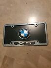 Bmw Steel Marque License Plate Black With Logo Bmw X5 Stainless Outer Trim