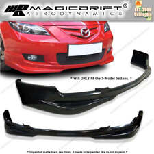 For 07-09 Mazda 3 Mazda3 4-door Sedan Speed S-model Ms Front Bumper Lip Pu