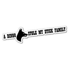 Dingo Stole My Stick Figure Family Sticker