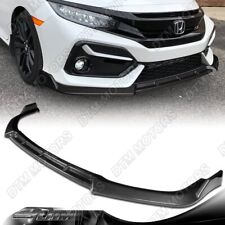 For 17-21 Honda Civic Si Tr-style Carbon Look Front Bumper Lip Body Kit Spoiler