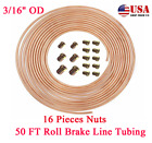 Copper Nickel Steel Brake Line Pipe Hose Tubing Kit 50ft 316od Coil Rolls Us