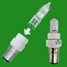 1x 28w G9 Halogen Clear Capsule Light Bulb Sbc B15 To G9 Adaptor Converter