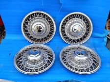 1979 To 89 Chrysler Plymouth Dodge 15 Wire Wheel Covers Hubcaps  Set Of 4