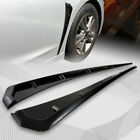 2x Glossy Black Car Side Fender Vent Air Wing Cover Body Molding Trim Decoration
