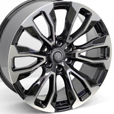 22 Gloss Black Machined Denali Replica Wheels 22x9 6x139.7 28 Gmc Sierra Yukon