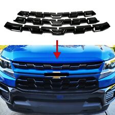 For 2021-2022 Chevy Colorado Wt Lt Z71 Gloss Black Grille Grill Insert Overlay