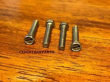 Federal Signal Streethawk - Set Of Four 4 Stainless Steel Dome Screws - V1