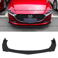 For Mazda Cx-30 Cx-5 Cx-90 Universal Front Bumper Lip Spoiler Splitter Black