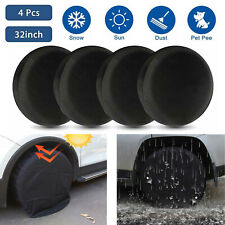 4pcs Wheel Tire Covers 32 Tire Protector Cover Set For Trailer Car Truck Rv