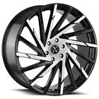 22 Xcess Wheels X02 Gloss Black Machined Rims