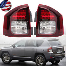 Pair Leftright Led Tail Light Brake Wbulb For Jeep Compass 2014 2015 2016-2017