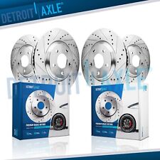 345mm Front And 350mm Rear Drilled Brake Rotors Kit For Dodge Challenger Charger