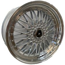 22x910.5 Wheels 22 Bbs Style Staggered Rims Gloss Silver Machined Lips 4pc Set