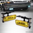 Yellow Lens Fog Lights Lamps Fit For 99-02 Chevy Silverado00-06 Tahoe Suburban