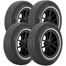 Qty 4 20575r14 Hankook Kinergy St H735 95t Sl White Wall Tires