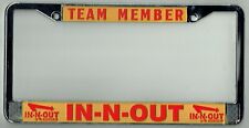 In-n-out Burger Vintage California Team Member - Employee License Plate Frame