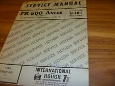 International Hough Fr-500 Axles On H-400 Payloader Shop Service Repair Manual