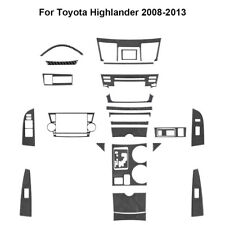 25pcs Carbon Fiber Interior Full Kit Cover Trim For 2008-2013 Toyota Highlander