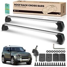 Black Aluminum Alloy Roof Rack Cross Bars For Land Rover Defender 110 2020-2023