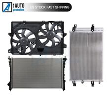 Radiator Condenser Cooling Fan Kit For 2007-2012 Lincoln Mkx Ford Edge 3.7l 3.5l