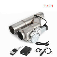 3 76mm Remote Control Electric Exhaust Downpipe Cutout E-cut Out Dual Valve